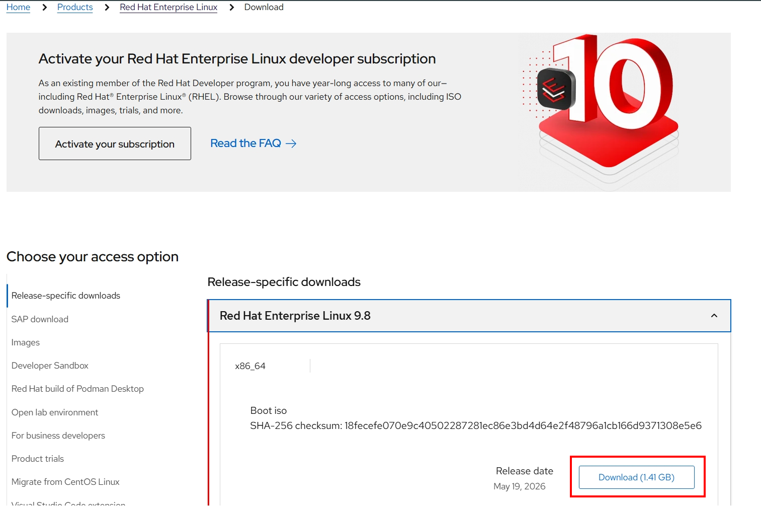 Download the ISO